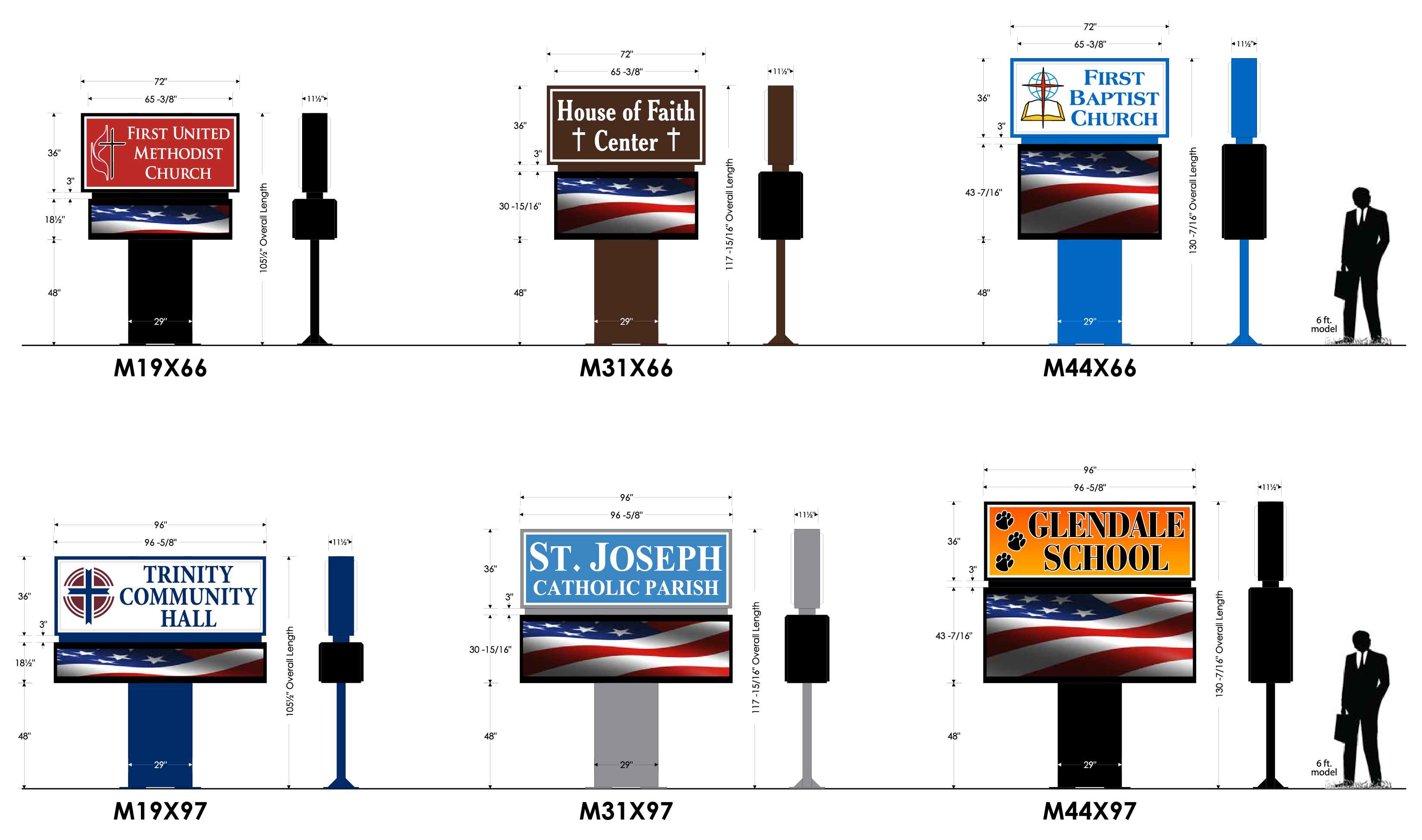 Messenger Series LED Message Center Buy Direct Signs LED Church